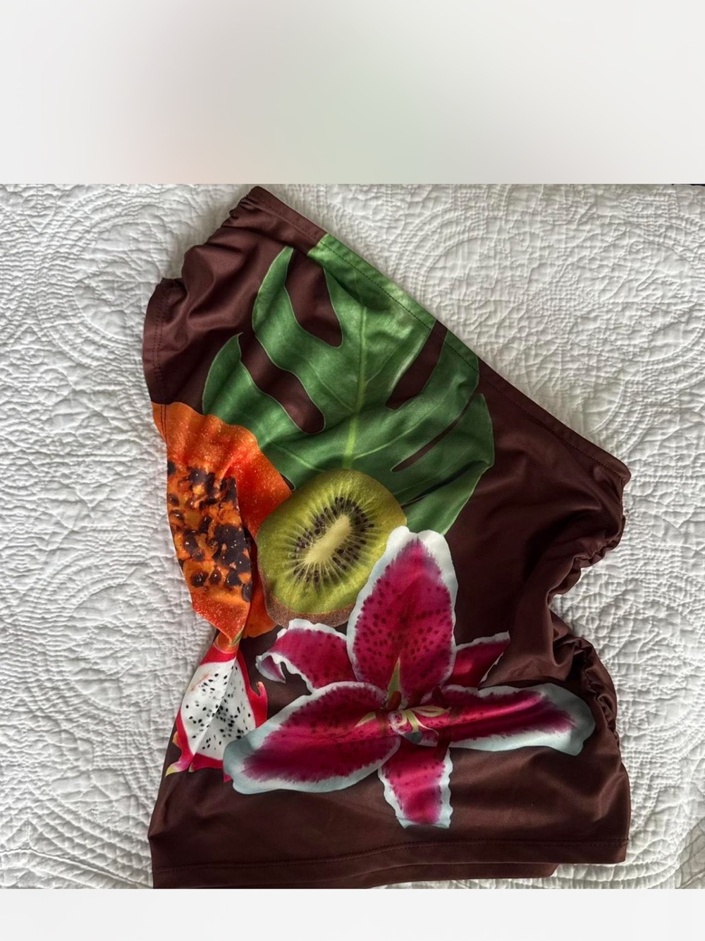 Urban outfitters floral fruit top